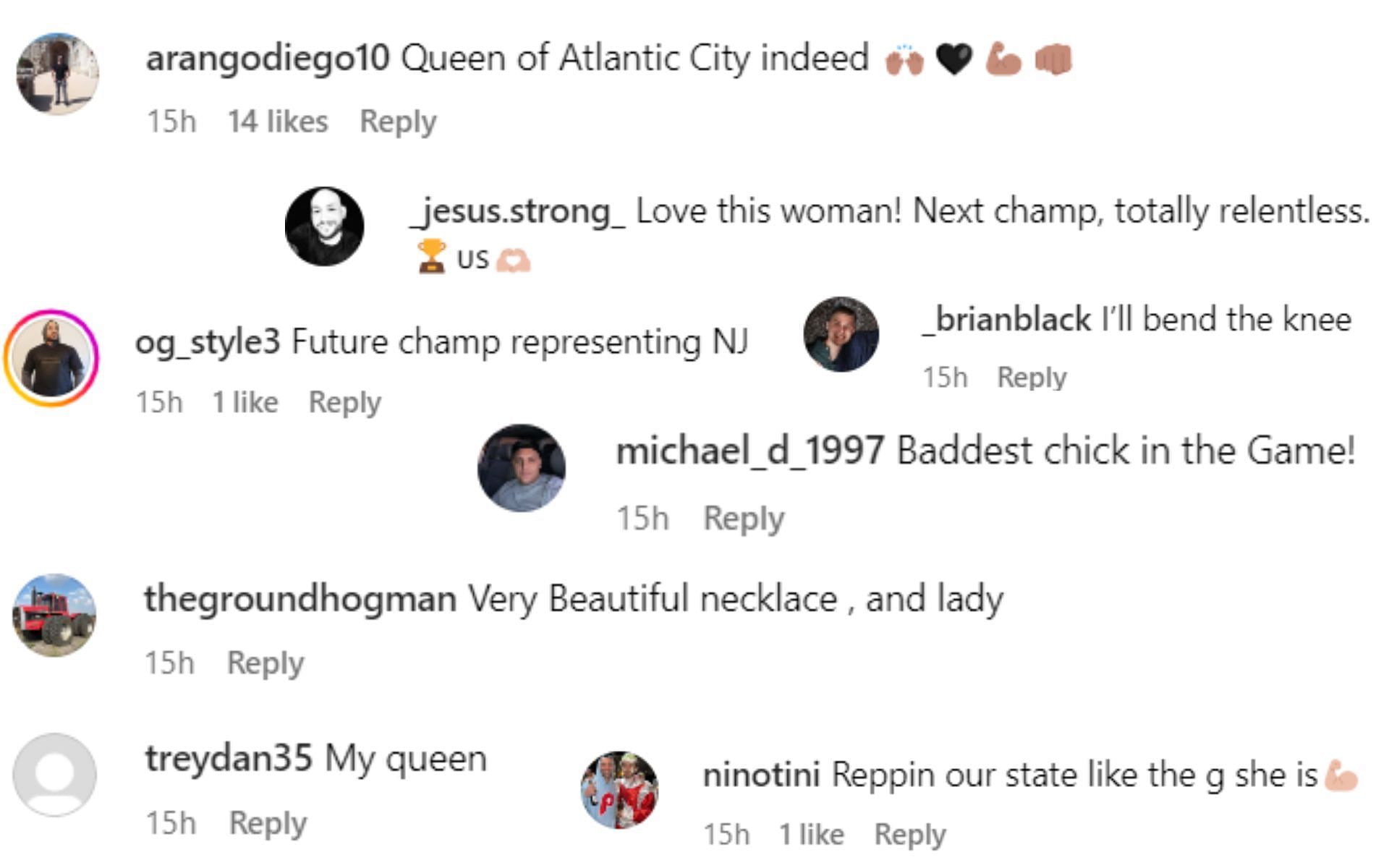 Screenshots courtesy of @blanchfield_mma on Instagram